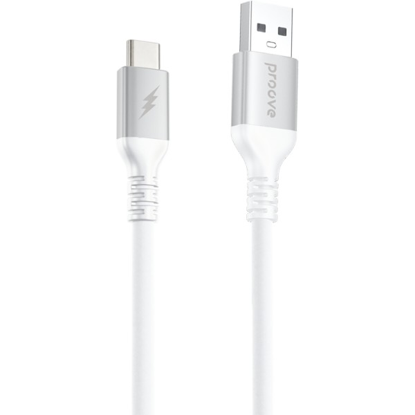 Фото - Кабель Proove ReGen Silicone USB to Type-C 3A (1m) white (CCRS27001202)